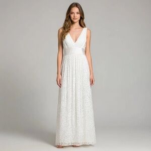 NWT BCBGMaxAzria White Silk Dress